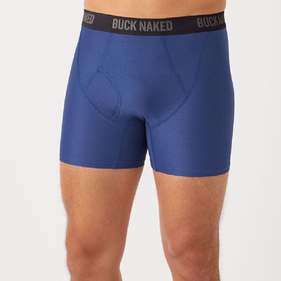 Duluth Trading Co Go Buck Naked Performance Boxer Briefs Blue M NWT IN PKG - Picture 4 of 7